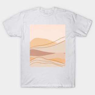 Abstract boho mountain landscape T-Shirt